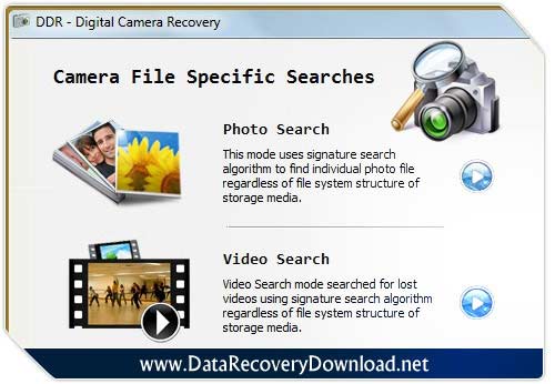 Digital Camera Recovery Download screenshot