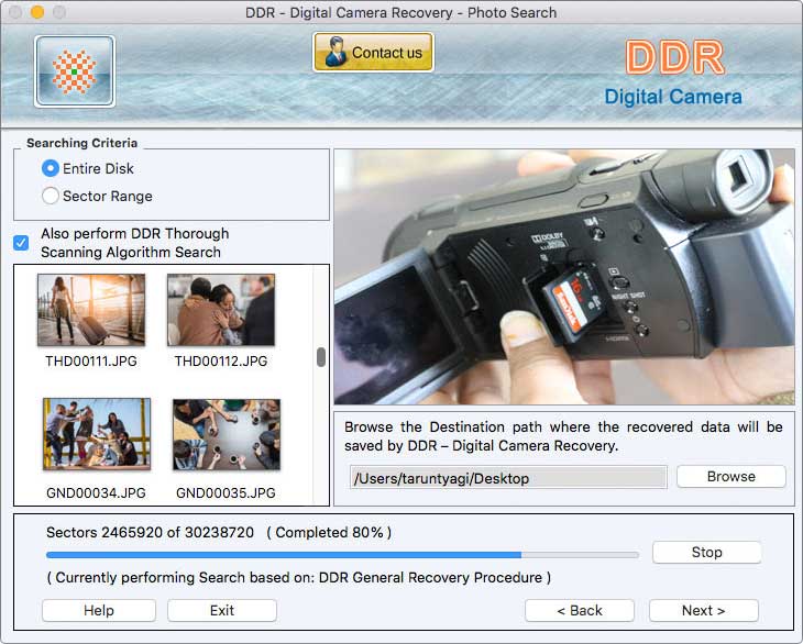 Screenshot of Mac Software Recovery