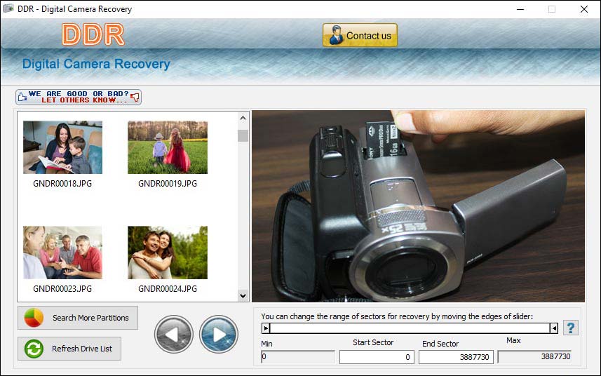 Digital Camera Images Rescue Software