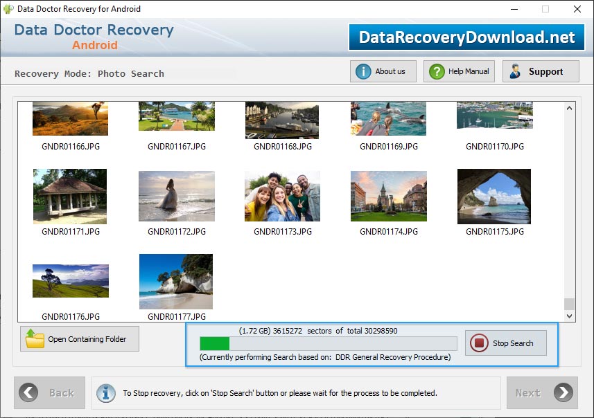 Data Recovery Process is in Progress