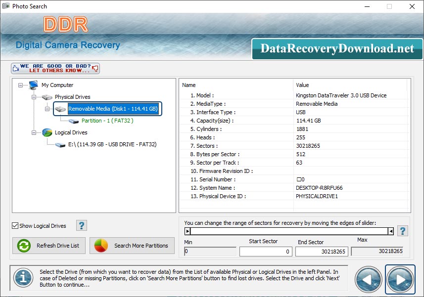 Digital Camera Data Recovery Software