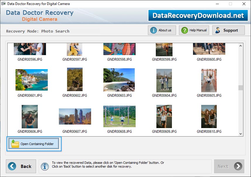 Digital Camera Data Recovery  Software