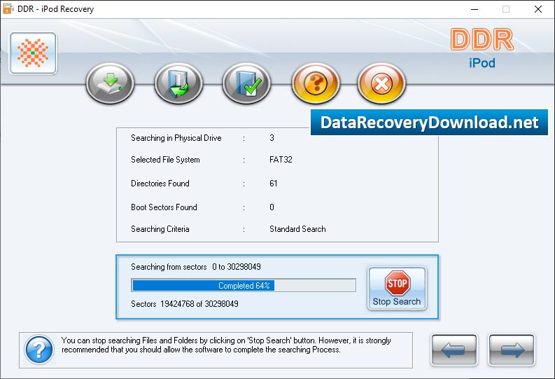 Data recovery is going on