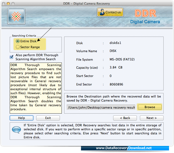 Select searching criteria Select searching criteria