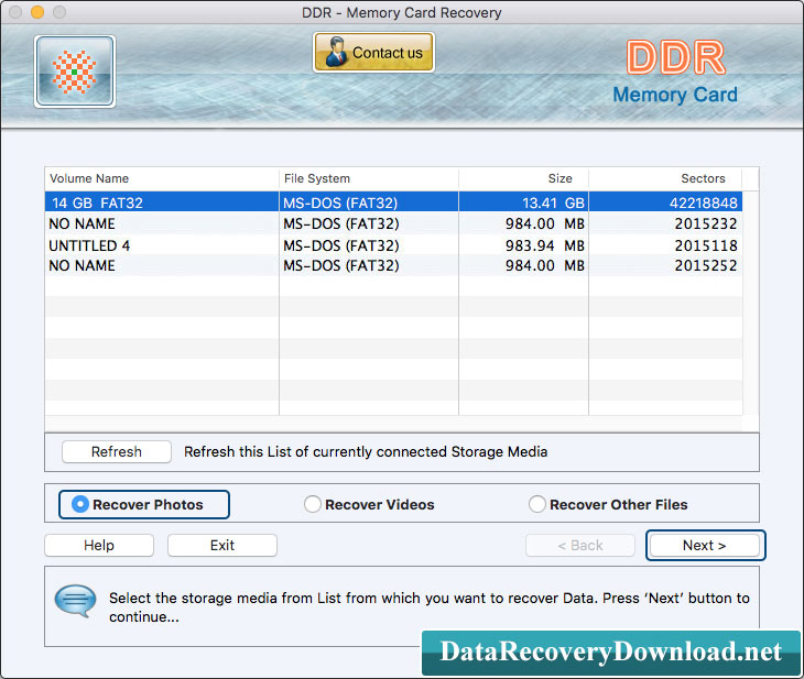 Select Recover Mode Select Recover Mode