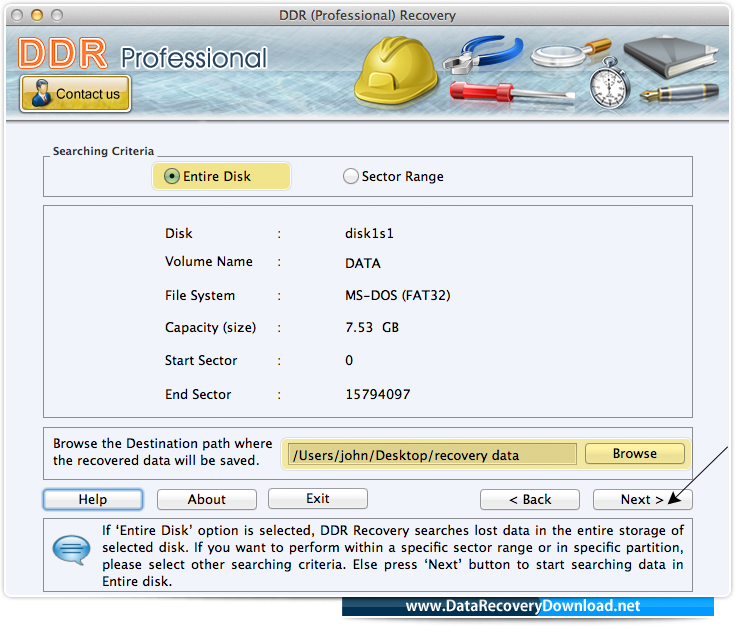 Select searching criteria Select searching criteria