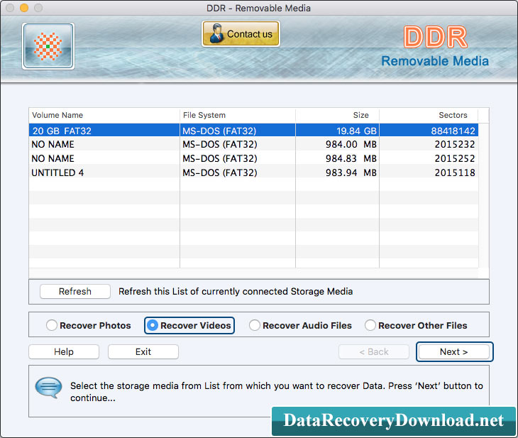 Mac Removable Media Data Recovery Software