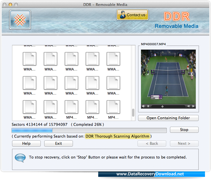 DDR Thorough Scanning Algorithm DDR Thorough Scanning Algorithm