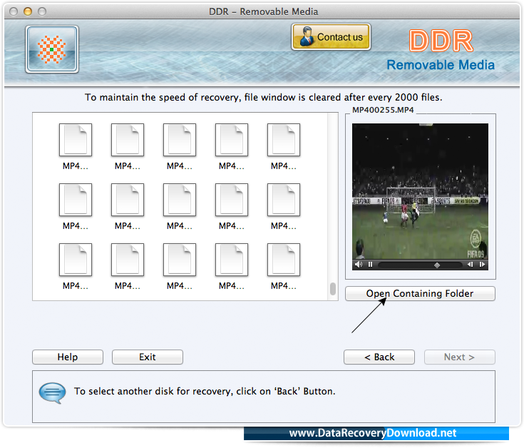 View recovered files View recovered files