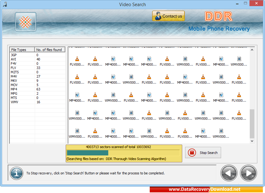 DDR Thorough Video Scanning Algorithm DDR Thorough Video Scanning Algorithm