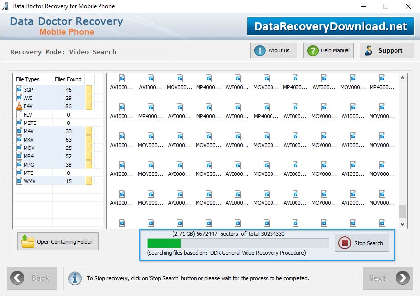 DDR General Video Recovery Procedure