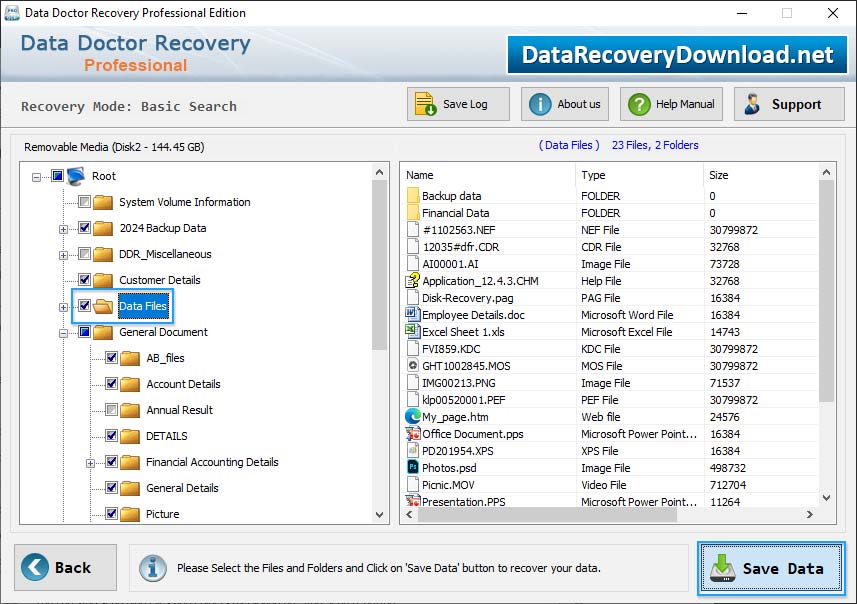 DDR Professional Data Recovery Software