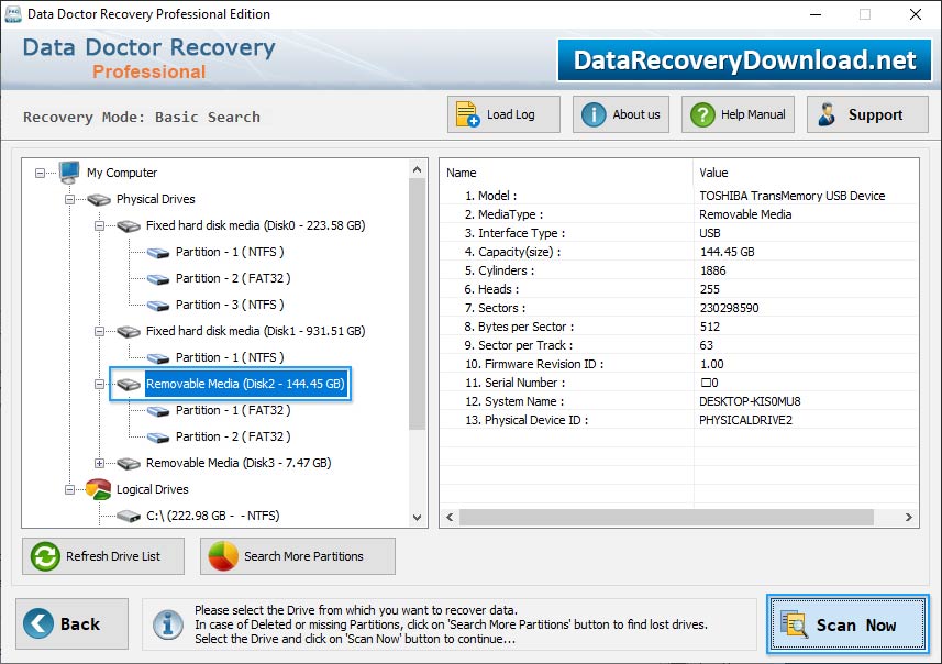 Select Partition