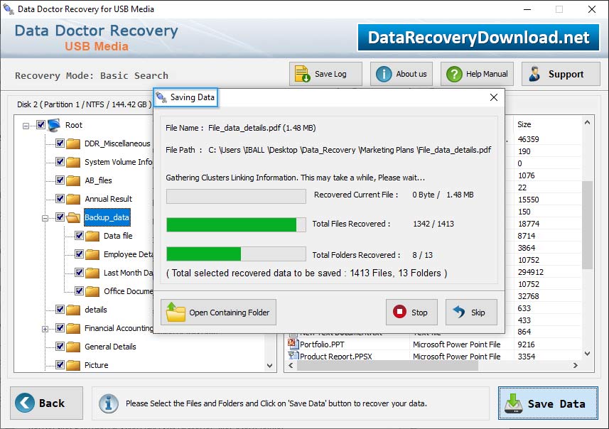 Data Searching Process is in Progress